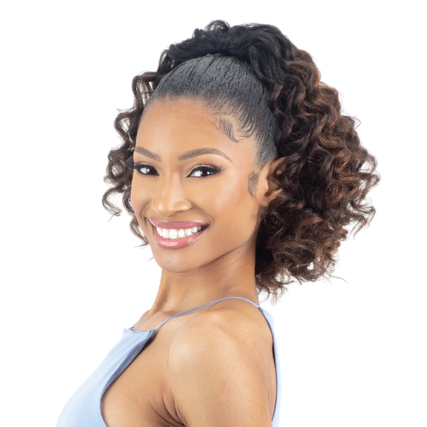 Shake-N-Go Drawstring Ponytail Natural me Natural Deep Curl