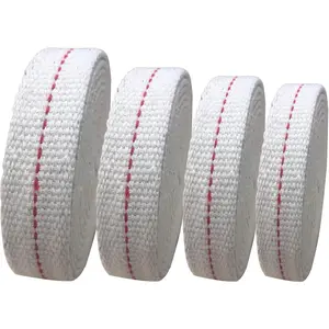 6.5 Feet Cotton Wick 1/2 Inch 3/4 Inch 5/8 Inch 7/8 Inch Oil Lamp Wick Replacement for Candle Burner Lantern Stove Supplies 4 Rolls