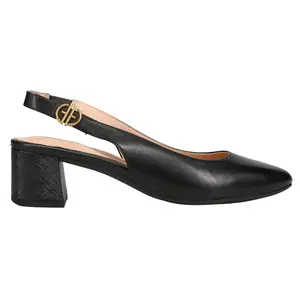Cole Haan Womens Go To Park Pointed Toe Slingback Pumps Dress Casual Low Heel 1-2" - Black