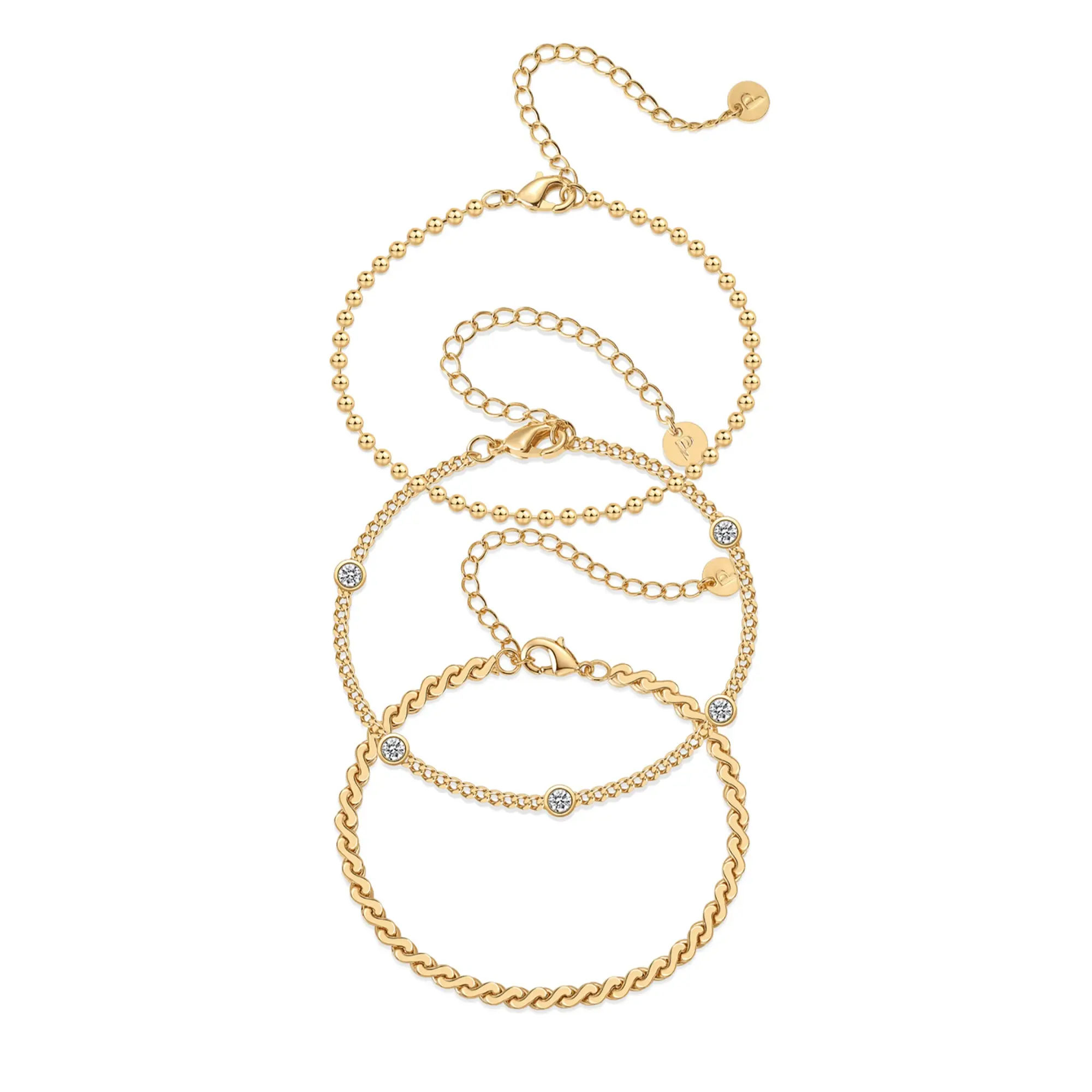 3-Piece Set - Yellow Gold