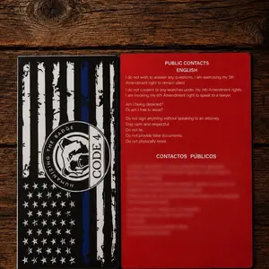 1 Piece Thin Blue Line Flag Código 4 Humanizing the Badge Bandera Línea Azul para Auto y Hogar American Flag Design