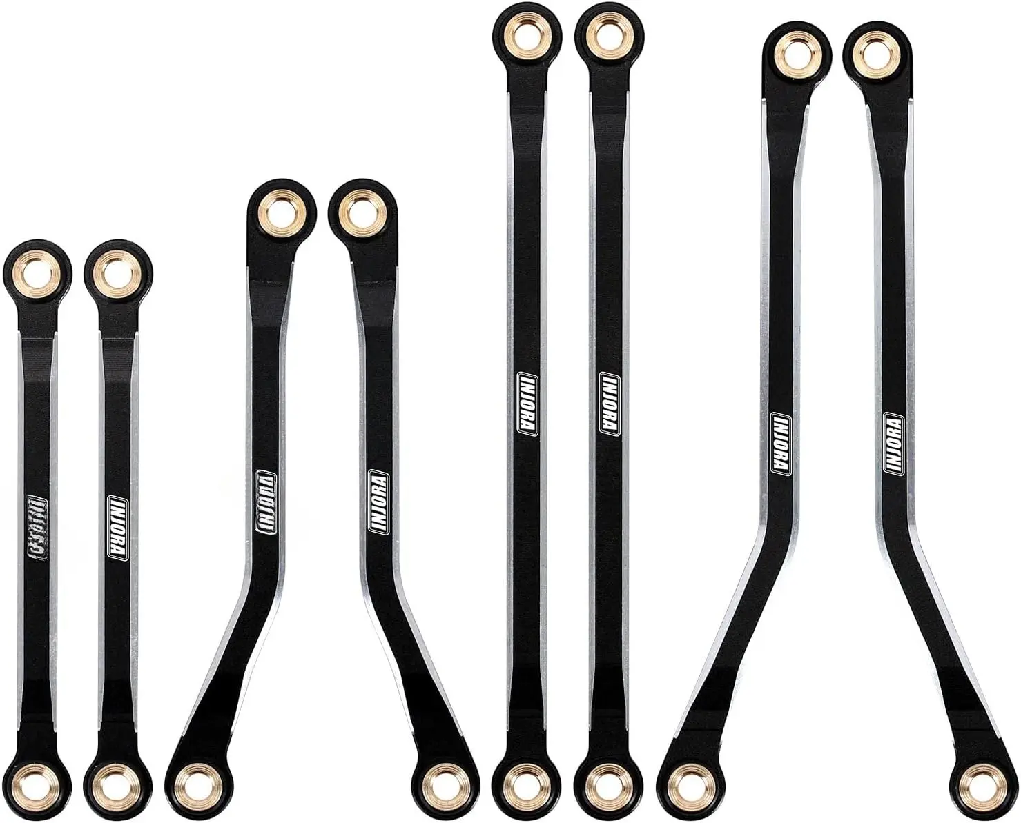 High Clearance Chassis Links CNC  Links Set for TRX4M Defender Bronco 1/18 Upgrade PartsBlack