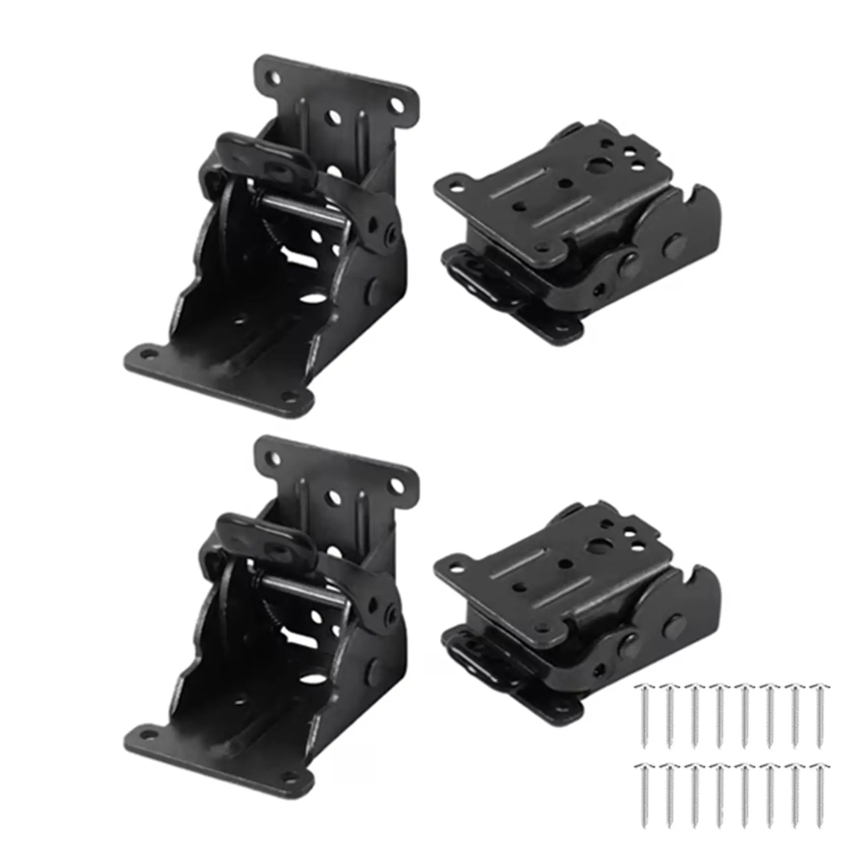 4 Pack Locking Hinge for Folding Table, Heavy Duty 90 Degree Foldable Support Brackets for Table Legs, Bed Legs & Workbench