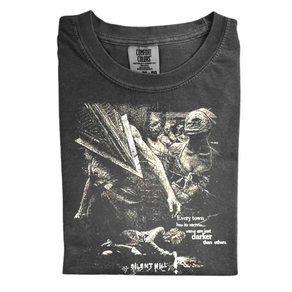 The Silent Hill Comfort Colors T-Shirt, Pyramid Head Shirt, Dark Video Game Shirt, Vintage Survival Horror Tee, Retro Gaming Fan Gift