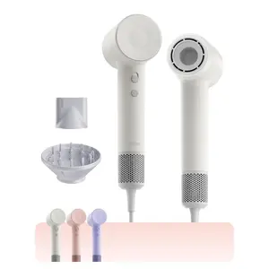 Laifen SE 2 High Speed Hair Dryer, 200 Million Negative Ionic Blow Dryer with Diffuser, Fast Drying Lightweight Hair Dryer for Women with Low Noise & Smart Temperature Control, Matte White