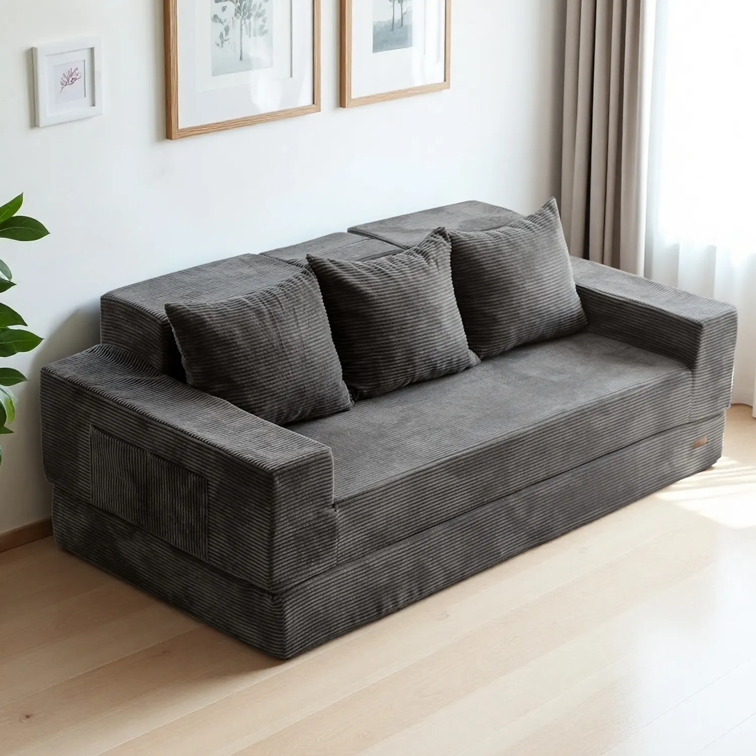 3 Seater Dark Grey
