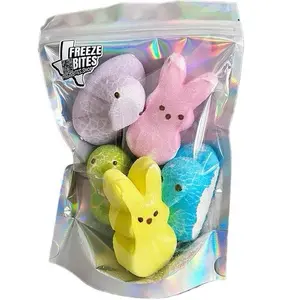 5pc Crunchy Easter Marshmallow Peeps Freeze-dried Sweet Candy Snack Perfect for Teen/Kid Spring Easter Baskets