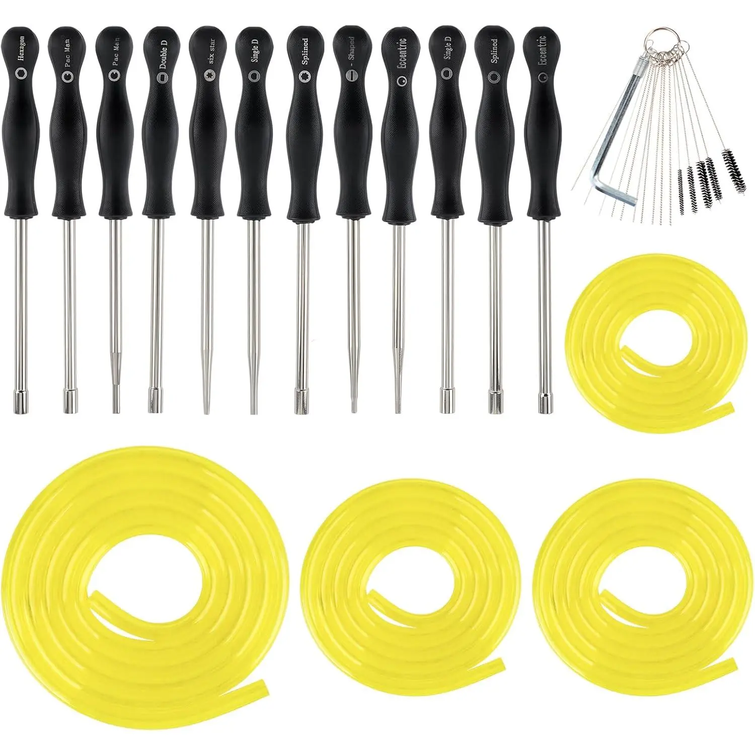 12 Pcs Carburetor Adjustment Tool Kit for 2 Cycle Carburetor Small Engine for, MTD,,, Husq, Weedeater, Echo, Toro,,, Weed Eater Trimmer