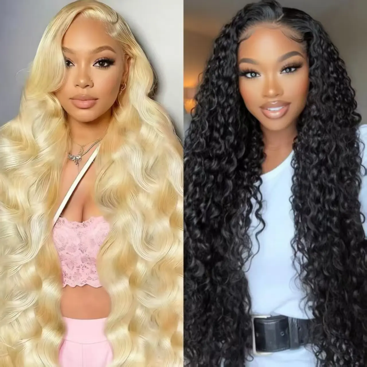 [Combo sale 28"&22"]" get 2 wig" 613 13x4 LaceFront Wigs Human Hair with Baby Hair 180% DensityHuman Hair Wigs
