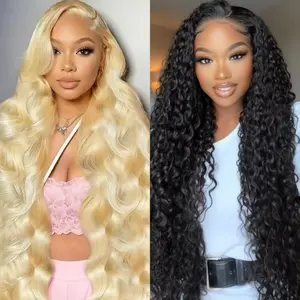 [Combo sale 28"&22"]" get 2 wig" 613 13x4 LaceFront Wigs Human Hair with Baby Hair 180% DensityHuman Hair Wigs