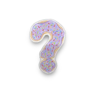 Question Mark Jelly Donut Pillow