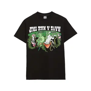 Upside Down World Printed American Short Sleeve T-Shirt Couple's Half Sleeve Tops Men's and Women's Street