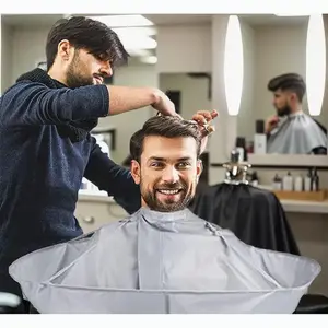 Hair Cloak Cape, Adjustable Haircut CapeUmbrella, Foldable Hairdressing Umbrella Cape, for Salon and Home Use, Heatless,Men Gifts, Barber Tools, Father's Day Gift