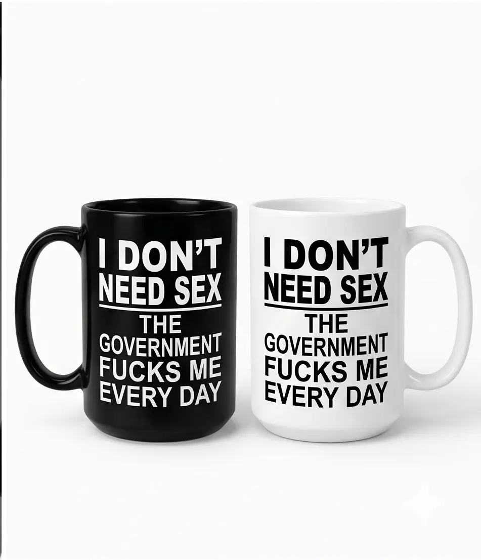 Funny White Elephant Gift, Sarcastic Political Satire Coffee Mug, 11oz 15oz Ceramic Mug for Birthday Party, Hilarious Adult Humor Joke Cup, Novelty Gag Gift Mug for Men and Women, Christmas Exchange Mug