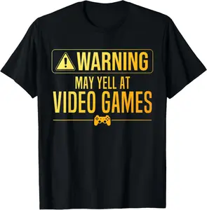 Casual Cotton shortsleeve tees Funny Video Game Art  Gaming Nerd PC Gamer T-Shirt