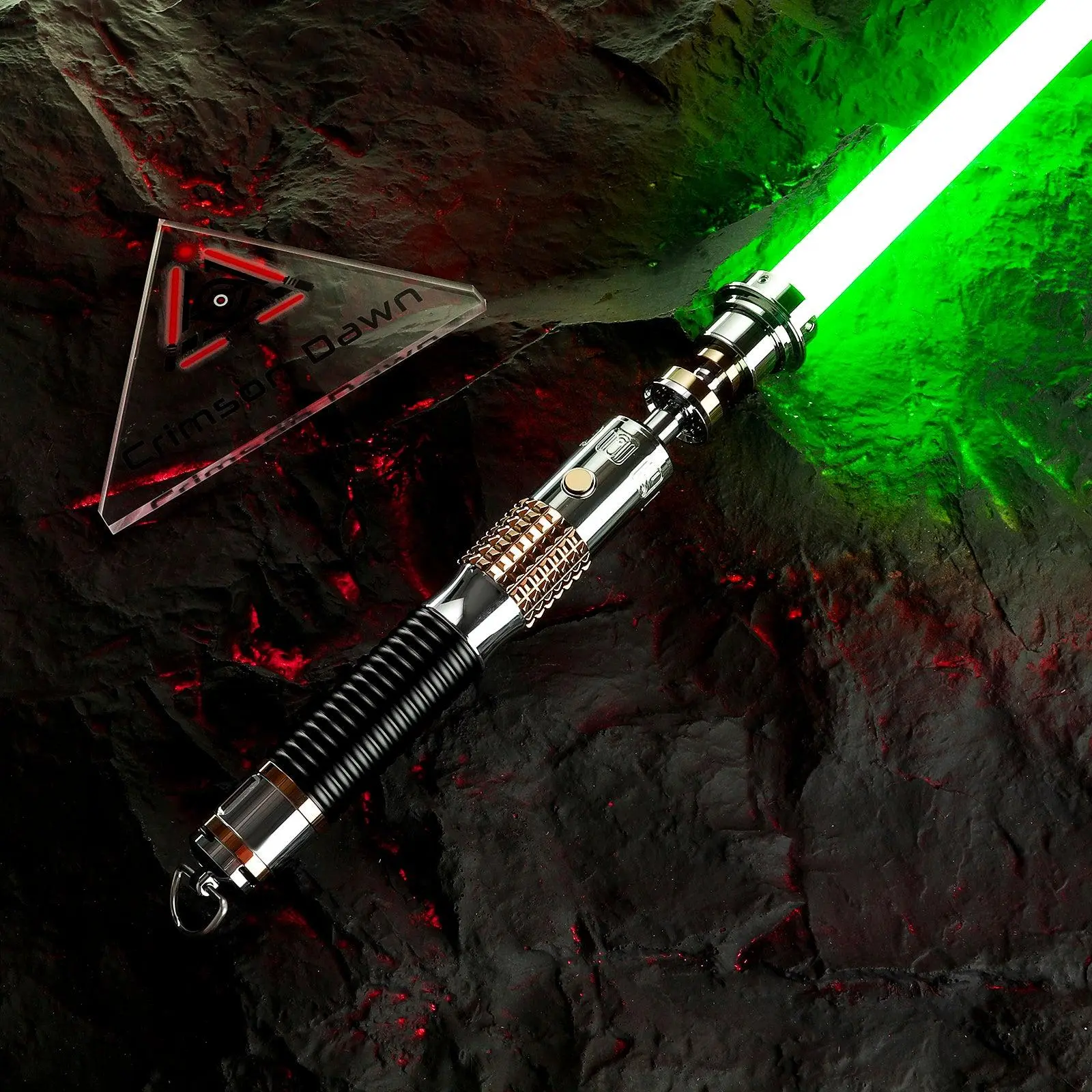 Crimson Dawn Scholar Lightsaber - Custom Aluminum Hilt Dueling Saber with Polycarbonate Blade, Screen Look Design for Toys & Hobbies Electric Toy Accessories, 15+ Years