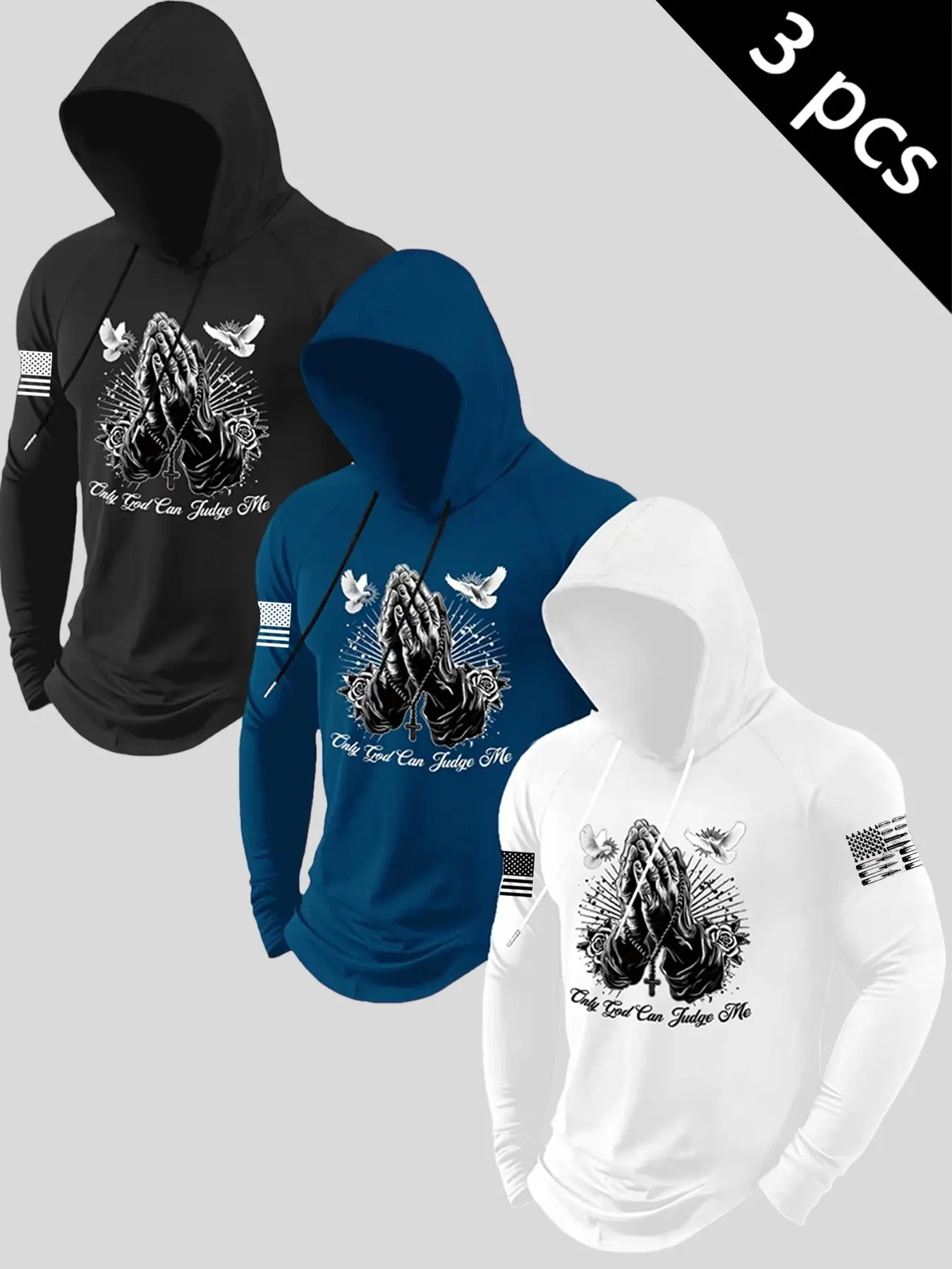 Men's Spring Fall Hooded Drawstring Long Sleeve Print, Military Street Style, Casual Fitted Jacket, Daily Wear, Trendy Design, Aesthetics, Streetwear, Tops