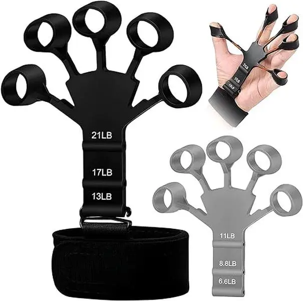 Grip Strength Trainer,Gripster,Finger Strengthener，Hand Grip Strengthener,Hand Exercisers for Strength,Finger Exerciser & Hand Strengthener,forearm strengthener