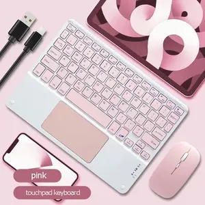 Rechargeable Touchpad Keyboard 10 inch Wireless Portable Keypads for iPad Tablet Phone PC Magnet Bluetooth Keyboard with Mouse Accessories