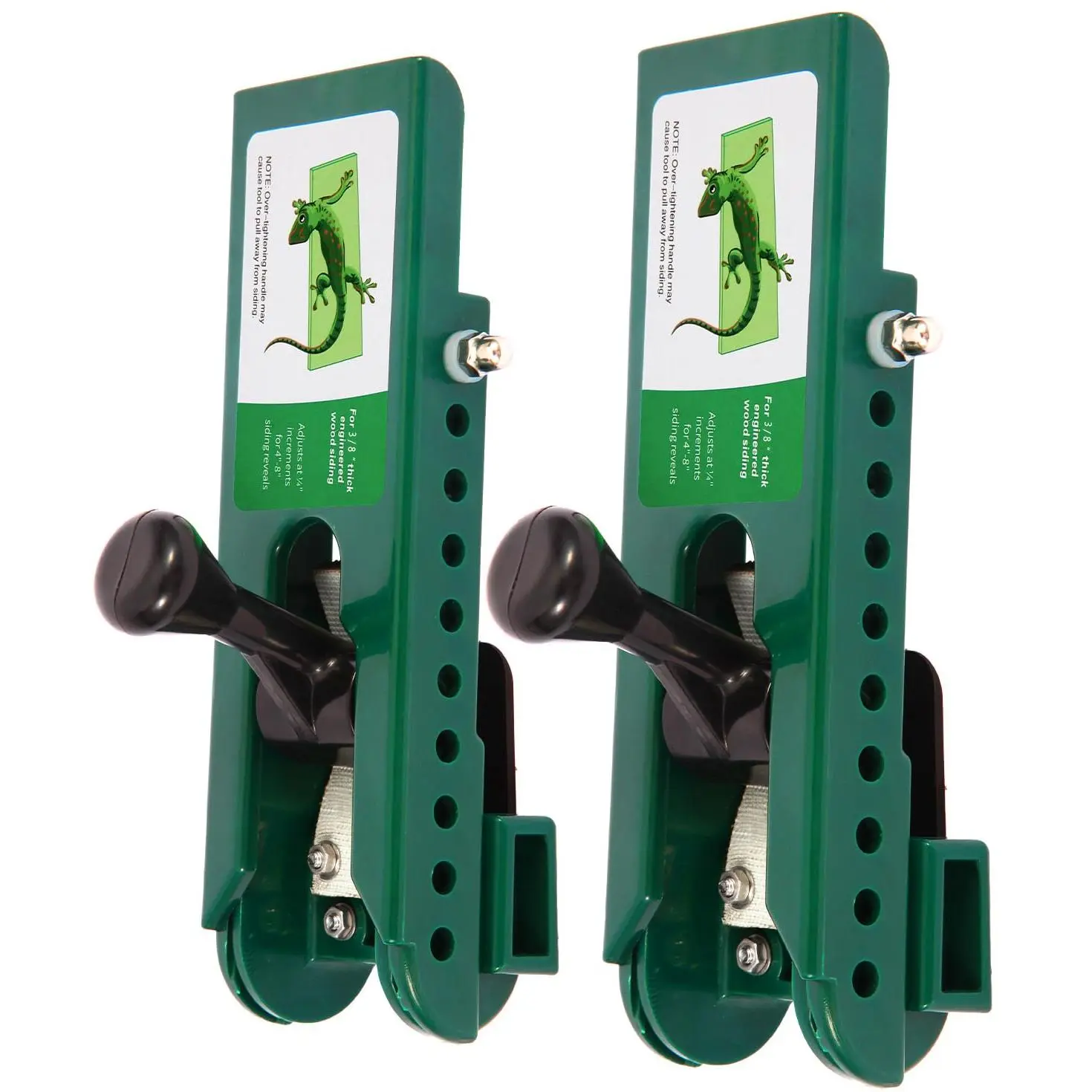 2-Pack Heavy Duty Siding Installation Hardware, Adjustable 4 to 8-Inch Reveal Lap Siding Gauge Block for Efficient Installation, Compatible with 3/8 in Fiber Cement Board, Supports 12-ft Panels