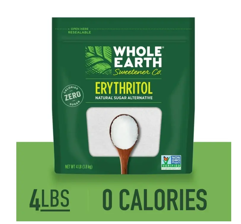 Whole Earth Erythritol Zero Calorie Sweetener, 4 lb. Bag