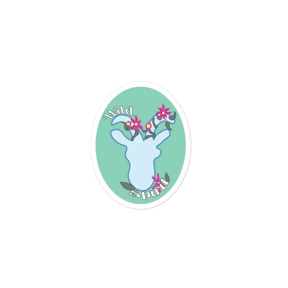 Wild and Free Goat Sticker | Billy Swag - Bubble Free Die Cut Stickers for Laptops, Cars and Waterbottles