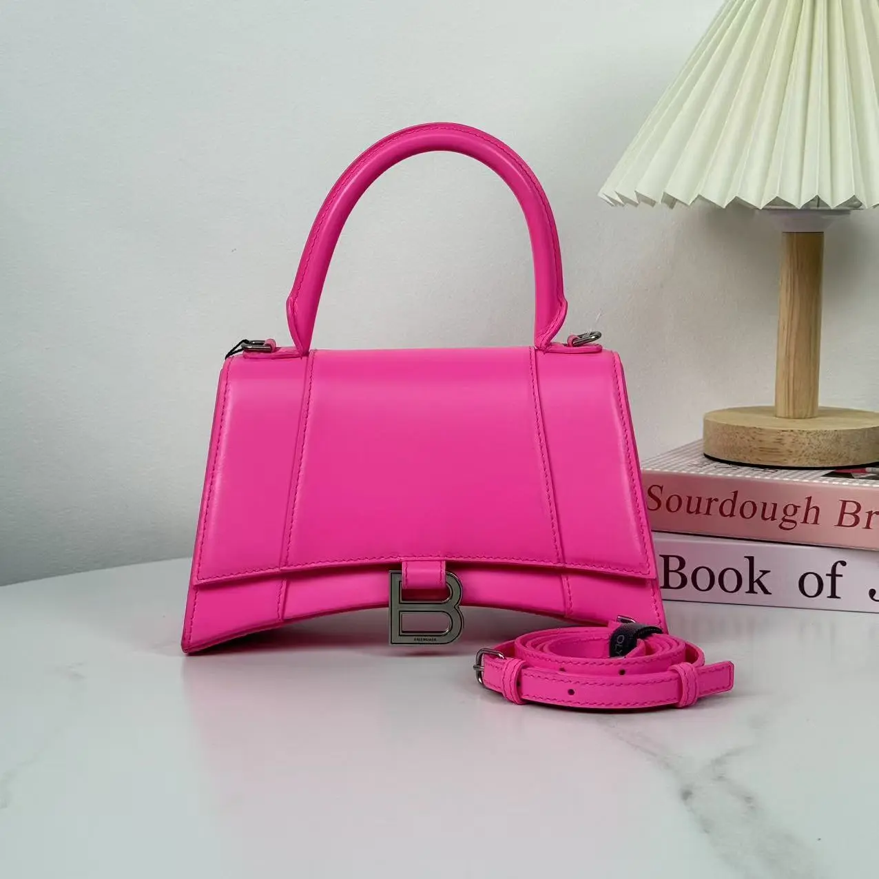 Pre-owned Balenciaga Hourglass Pink