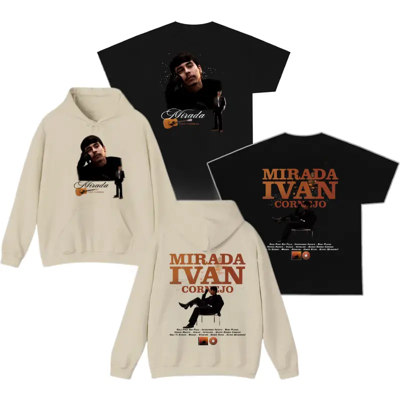 Ivan Cornejo T-Shirt, Sweatshirt, Hoodie - Ivan Cornejo Merch, Music Streetwear Shirt, Mirada Tour Merch, Vintage Graphic Tee, Casual Short Sleeve T-Shirt for Summer