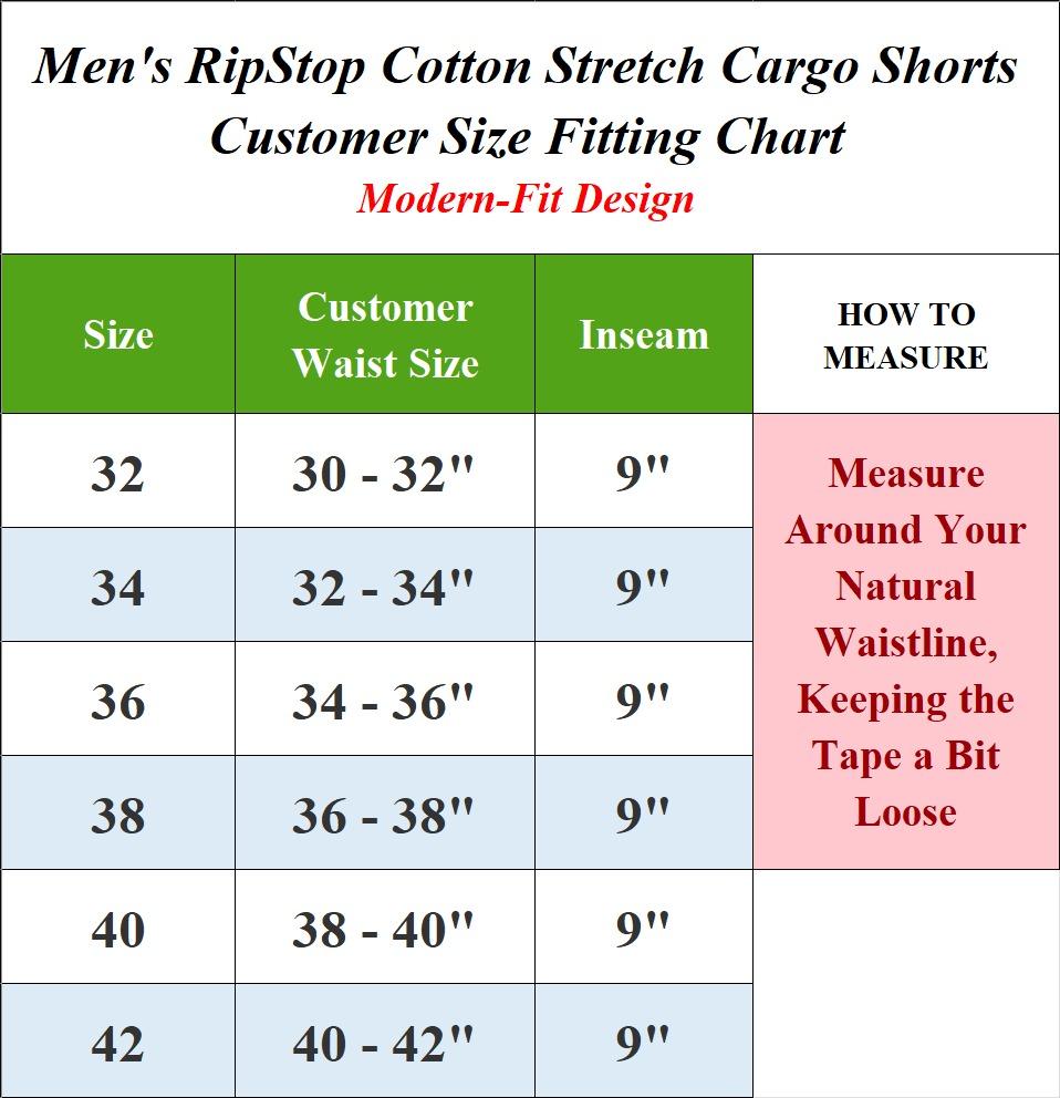 Men's 3-Pack Rip Stop Cotton Stretch Cargo Shorts With Belt