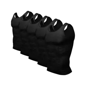 Men's 5-Piece Compression Shaping Set – Abdominal Slimming & Muscle-Enhancing Underwear, Gym Vest, All-Season Body Shaper, Men's Chest Shaping Top