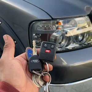 Lopixa Replacement Key Fob—Compatible only with 1998–2016 Ford F-150, F-250, F-350, Escape, Expedition, Explorer, and Ranger models, as well as select model years and chip types (CWTWB1U331, CWTWB1U34) from Mazda and Lincoln | Requires manual programming