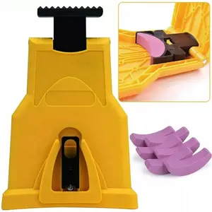 Portable Teeth Chainsaw Sharpener, Proprietary Bar-Mount Chain Saw Fast Sharpening Tool, Fit for 14/16/18/20 Inches Two Holes Chain Saw Bar