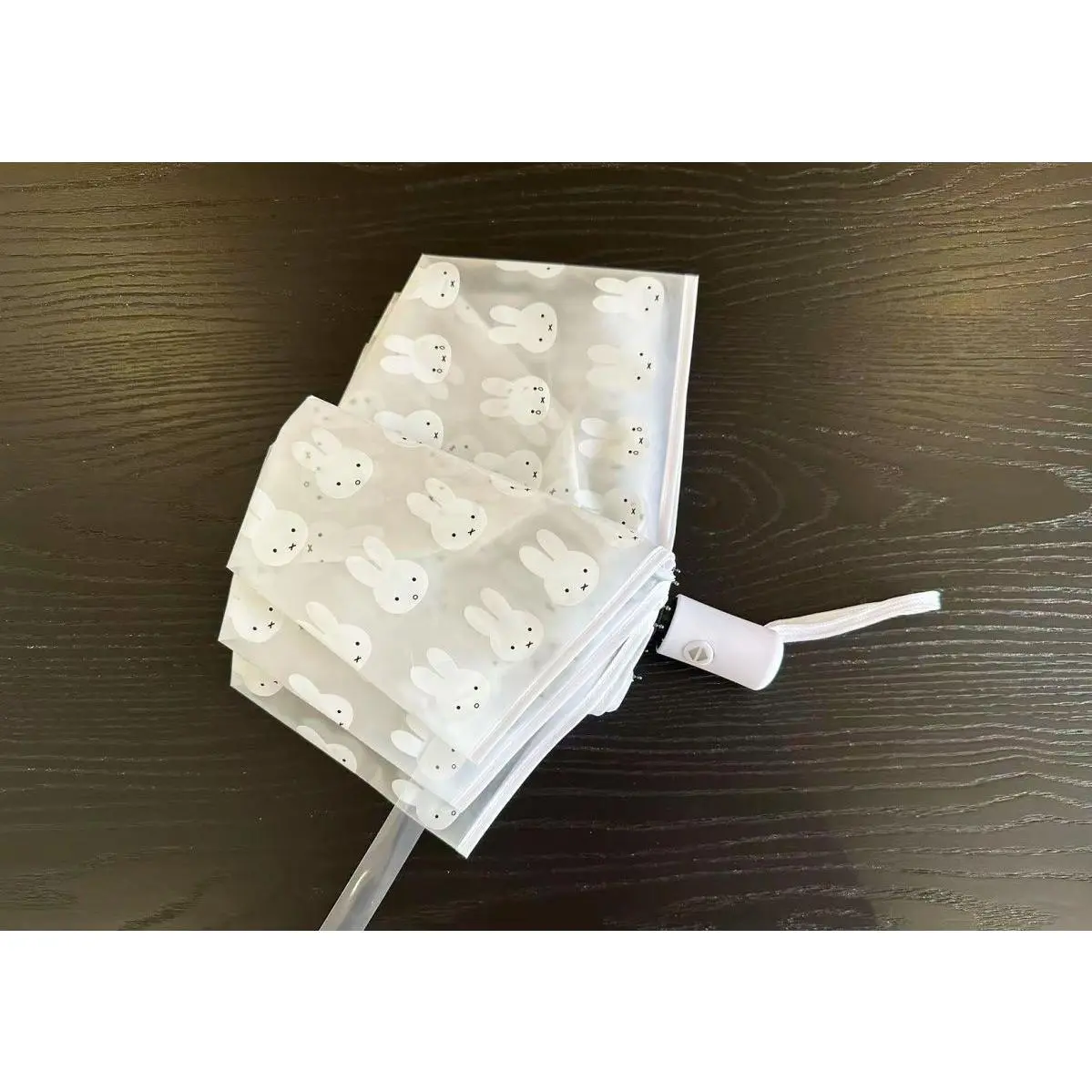 Miffy Frosted Transparent Umbrella Lovely Students Fully Automatic Portable Children's Cartoon Folding Umbrella