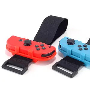 2 Pack Wrist Band Straps compatible with Dance  2022 2021 2020 2019 & Zumba  It Up for / OLED Joy-Con, Adjustable Elastic Strap  Controller Accessories (Red & Blue)