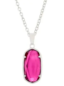 Raspberry Crystal Pendant Necklace, Handmade Jewelry, Gift Ideas, Chic Style