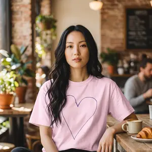 Women's Graphic T-Shirt - "Dear Amazing Human" Print, Everyday Outfits, Womenswear Daily Wear Top Shortsleeve