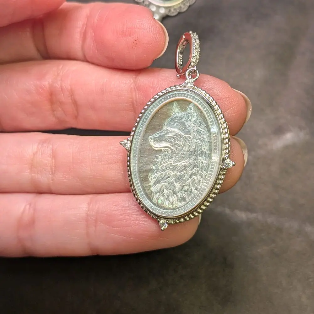 Silver Wolf Mother of Pearl