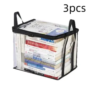 Large Transparent Thick Plastic Storage Box with Hinged Lid, Durable High-Capacity Organizer, Ideal for Home, Camping, Travel, Attic, Moving