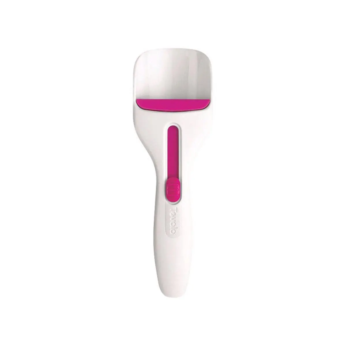 212 MAIN Plastic Fuchsia-and-White Cupcake Scoop Utensils, Kitchen Household Products - Pack of 6
