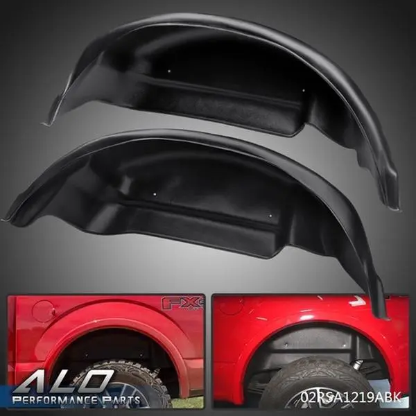Fit For 15-20 Ford F-150 Rear Wheel Well Guards Inner Fender Mud Flaps 2pcs Fit For 15-20 Ford F-150 Rear Wheel Well Guards Inner Fender Mud Flaps 2pcs