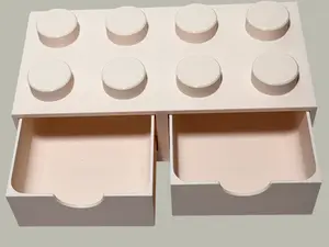 Little Building Block For Storage (Rectangular With 2 Drawers)