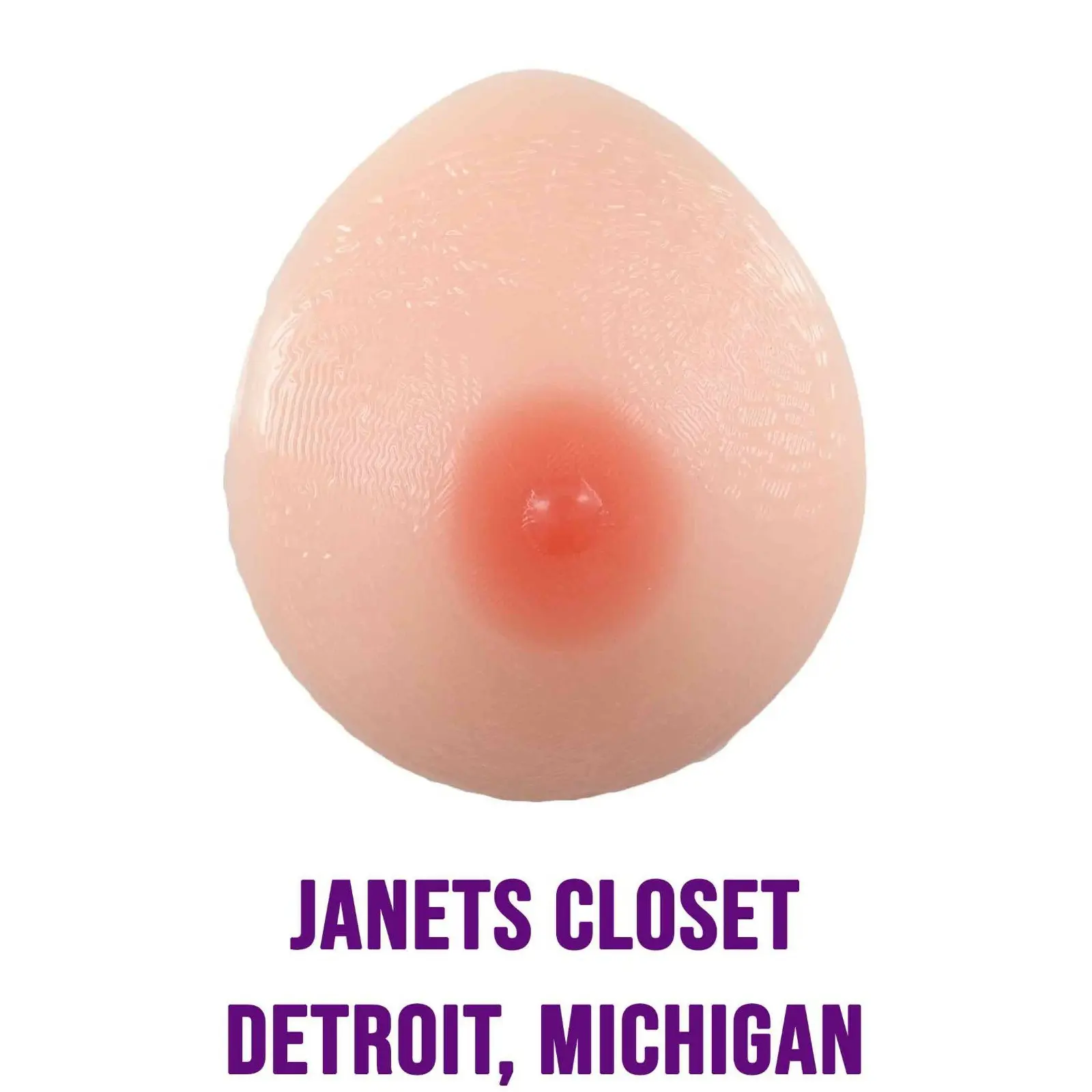 Janet's Closet 36C Silicone Breast Forms Wide Cup for Crossdressers Transgender Women Drag Queen Natural Look Bra