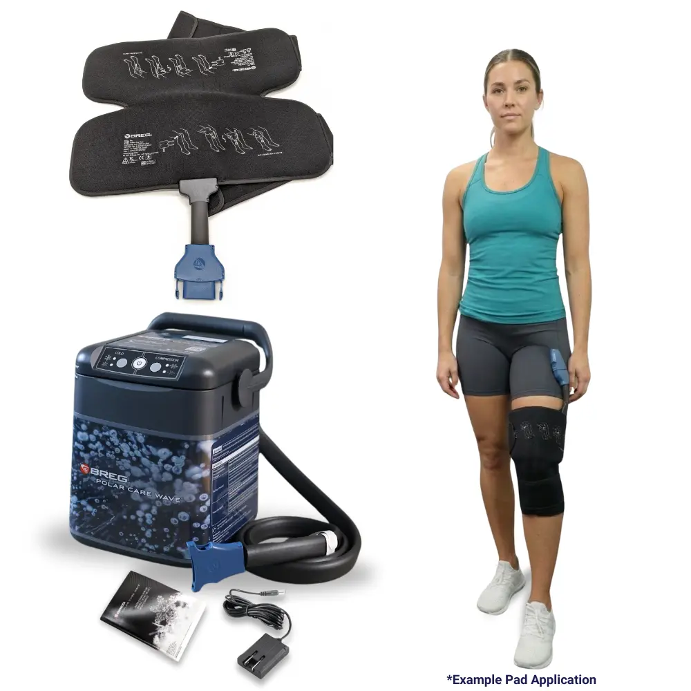 Breg® Polar Care Wave w/ Cold Compression Knee Pad