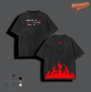 Mankind is Dead Ultrakill Inspired Acid Wash Top, Retro 90s Gaming Slogan Streetwear Tee, Men's Vintage Oversized Graphic T-shirt, Unisex Cotton Aesthetic Apparel, Gift For Gamer, Summer Outfits