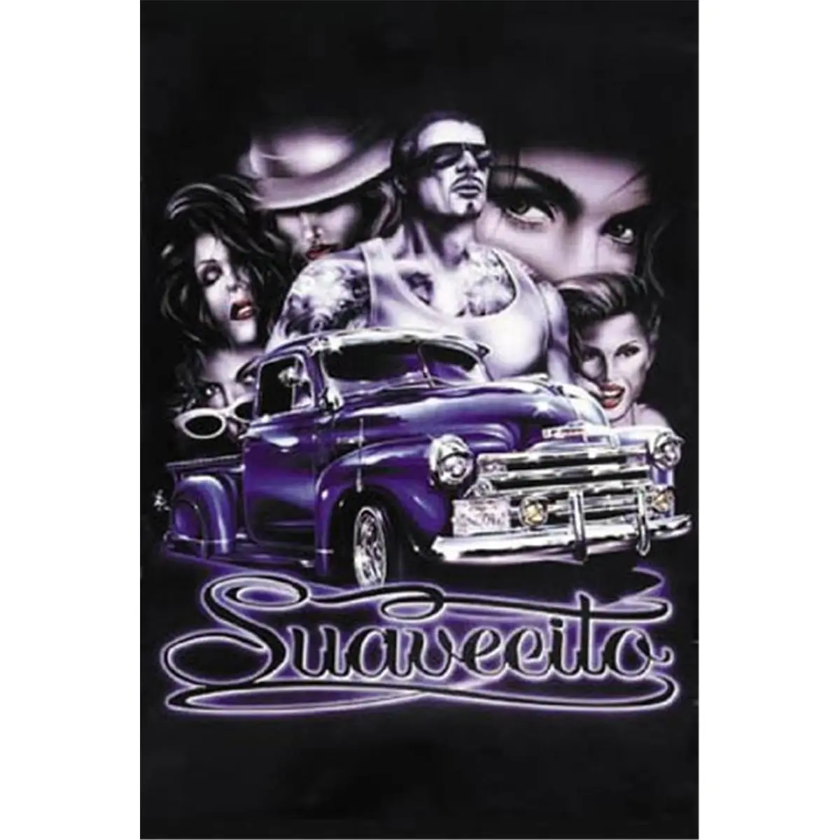 212 MAIN Suavecito Lowrider Classic Prints Poster - 8x10 in Artistic Collectible, Room Decor Home Wall Decoration (1093-08x10-LO)