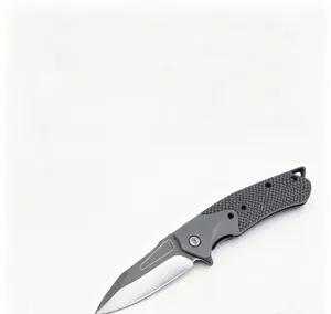 Carbon fiber handle, 5Cr steel, lightweight EDC folding knife with quick opening