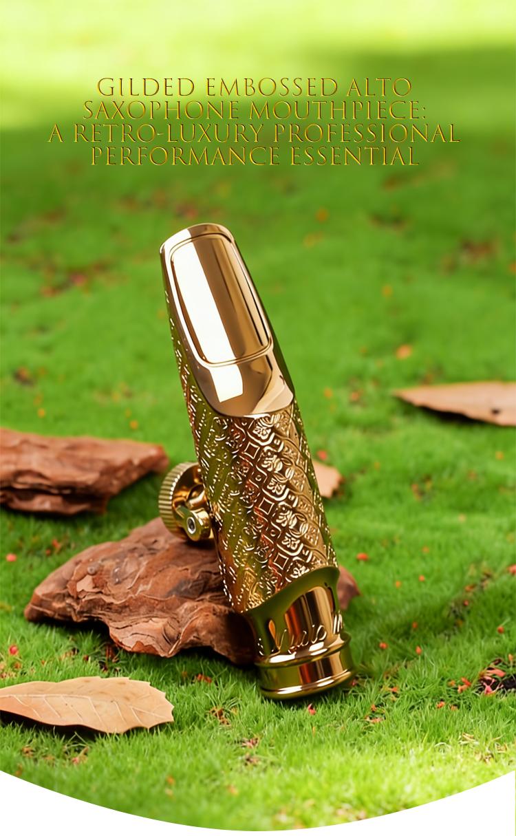 A Metal Mouthpiece for Jazz Alto Saxophone That Offers a And Vibrant Sound, And Excellent Control. It Features an Enhanced Tone Quality, a Beautifully Crafted Design,  Prolonged Usage or Replacement for Professional Player or Music Enthusiast drums Strap