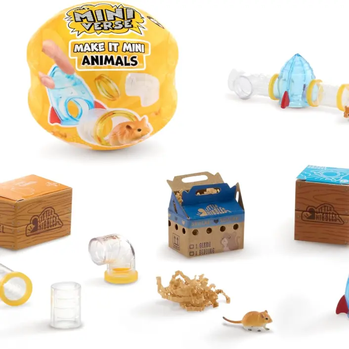 MGA's Miniverse Make It Mini Animals Series 2 Mini Collectibles, Blind Pack, DIY, Crafts, Resin, Replica Animals, Collectors, Gifts, 8+