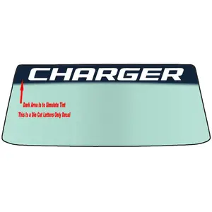 Fits A CHARGER Vehicle Custom Windshield Banner Graphic Die Cut Decal - Vinyl Application Tool Included