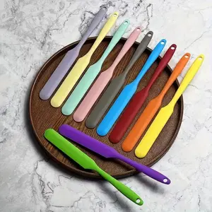 Silicone Food Scraper Set, 3-Piece Rubber Spatula Spoon Set for Baking & Cooking, Heat Resistant Non-Stick Dough Scraper, Flexible Bowl Scraper, Easy to Clean Kitchen Utensils, BPA-Free